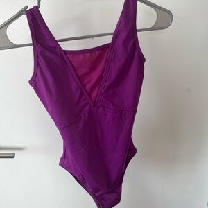 Purple/Pink Eleve Leotard with Mesh Size Small